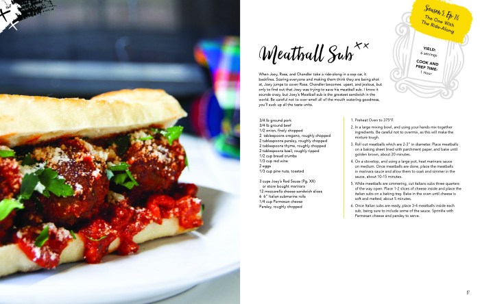 Friends Cookbook _ Meatball Sub